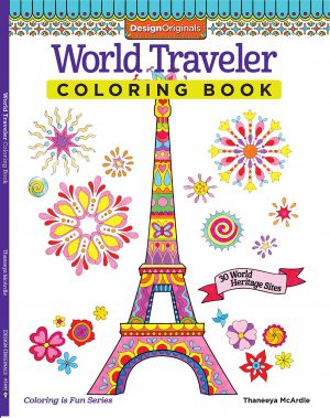 Adult Coloring Book - World Travel