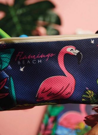 pencil case flamingo
