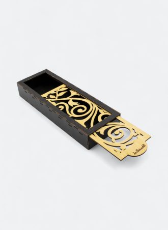 مقلمة أدوات الخط العربي (خشب/ قماش)